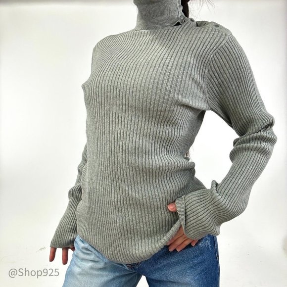 Sweaters - Women's Armani Exchange Turtle Neck Sweater Long Sleeves Size S